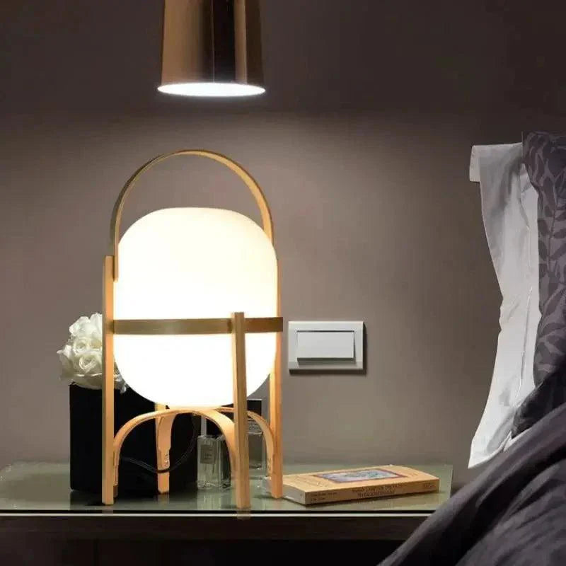 NatureLuxe - Wooden Light Table Lamp