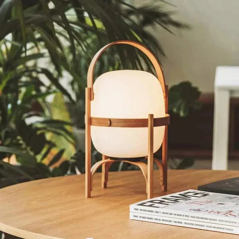 NatureLuxe - Wooden Light Table Lamp