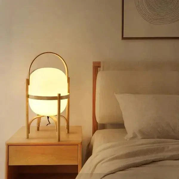 NatureLuxe - Wooden Light Table Lamp