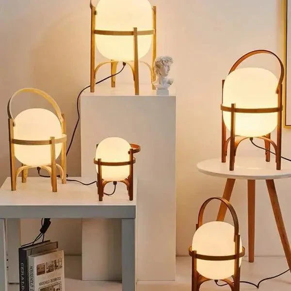 NatureLuxe - Wooden Light Table Lamp