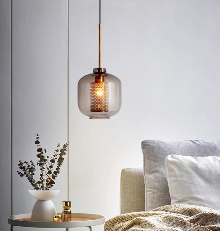 CrystalSavane - Modern Glass Pendant Light with Grace