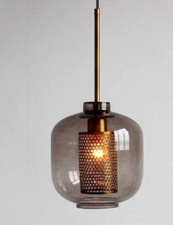 CrystalSavane - Modern Glass Pendant Light with Grace