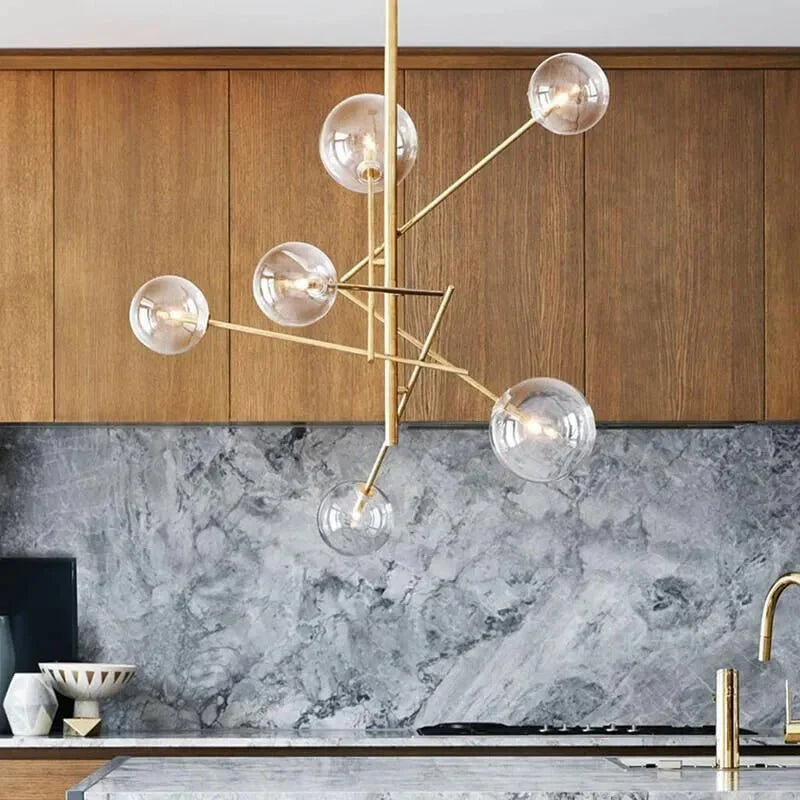 OpalShine – Sophisticated Glass Chandelier for Luxury Homes
