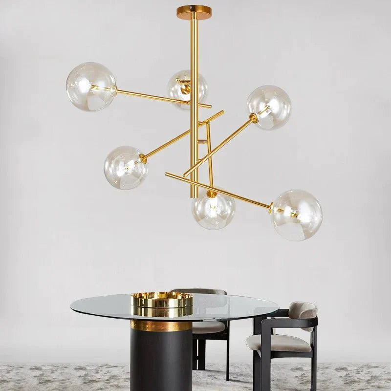 OpalShine – Sophisticated Glass Chandelier for Luxury Homes