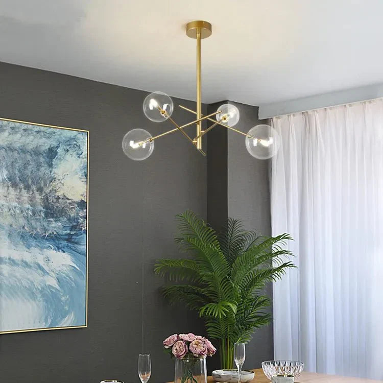 OpalShine – Sophisticated Glass Chandelier for Luxury Homes