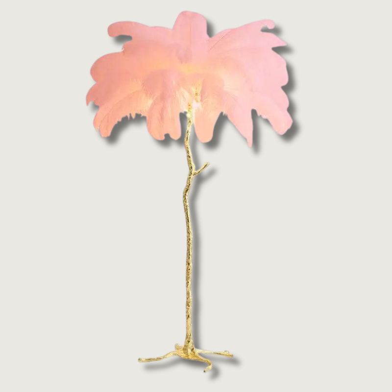 LuxeOstral - Nordic Ostrich Feather Floor Light