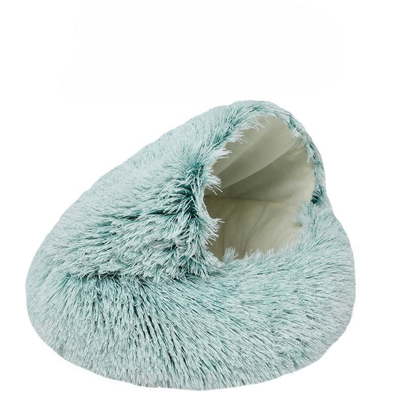 Variant image for CozyPaws - 2-in-1 Round Cat Bed & Winter Sleeping Bag for Ultimate Comfort-7
