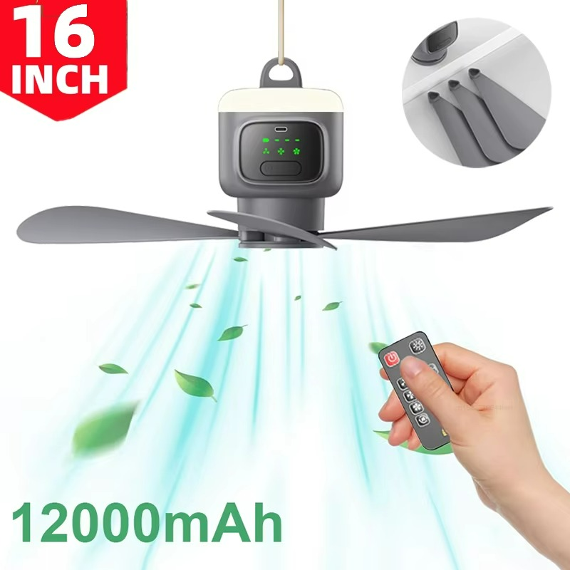 Przenośna lampka nocna LED Wentylator kempingowy Wentylator sufitowy