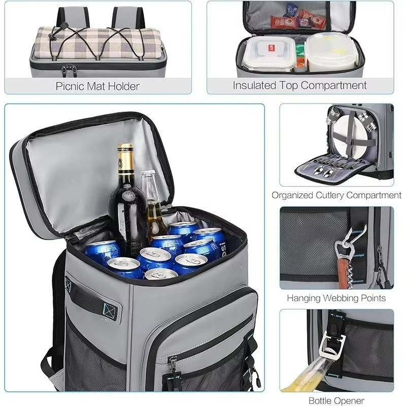 Lunch Food Box Waterproof Backpacks Outdoor Picnic Travel