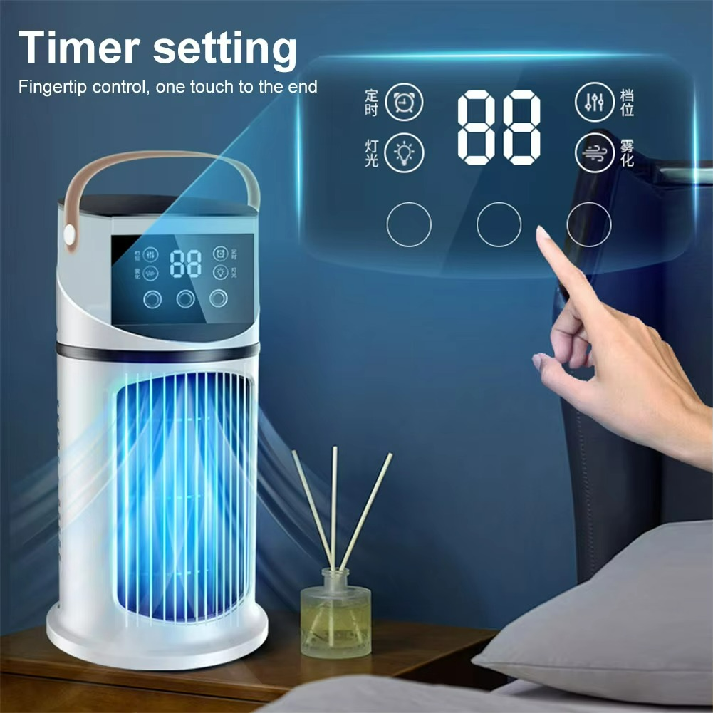 Wasserkühlventilator mit Luftbefeuchter für Schlafzimmer Wohnzimmer Büro