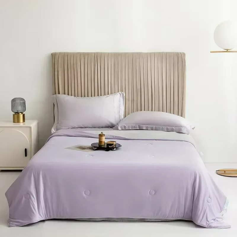 Lightweight Cooled Summer Quilt with Double Side Cold & Cooling Fabric