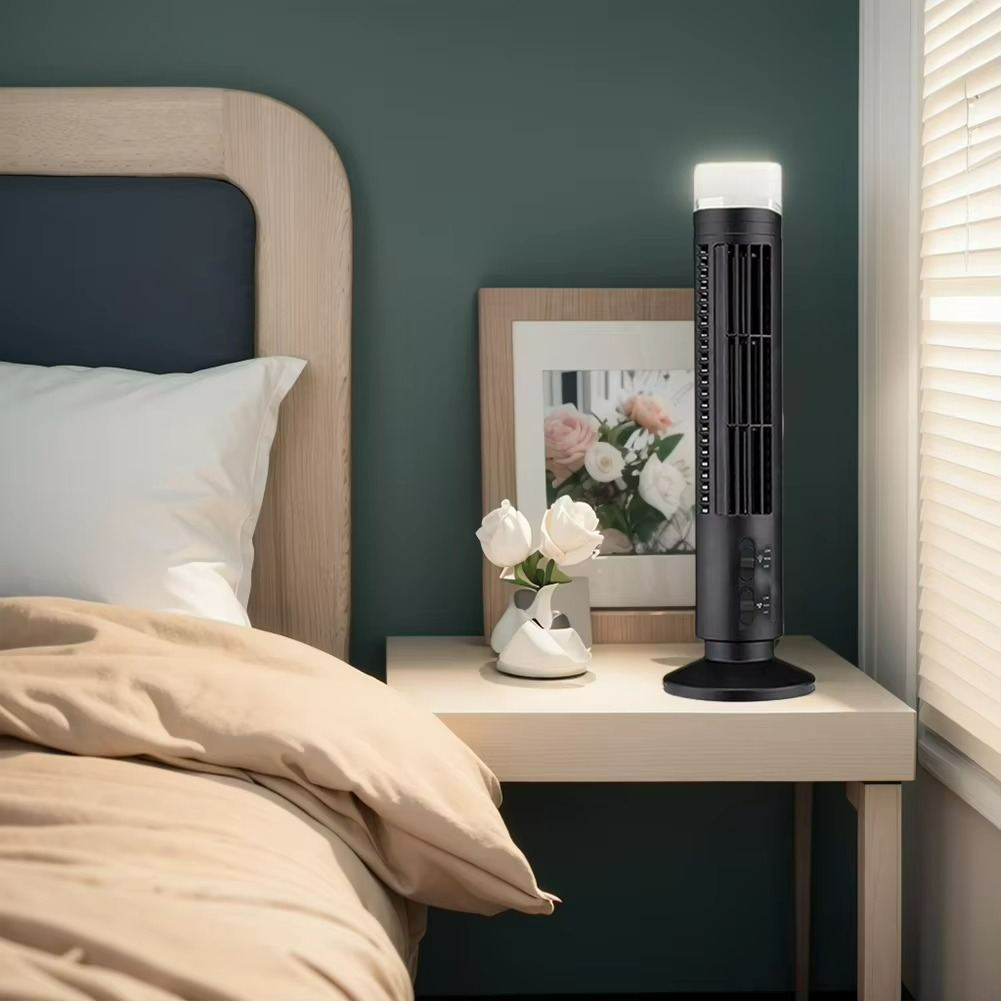 Turmventilator ohne Flügel für den Schreibtisch, tragbarer elektrischer Ventilator