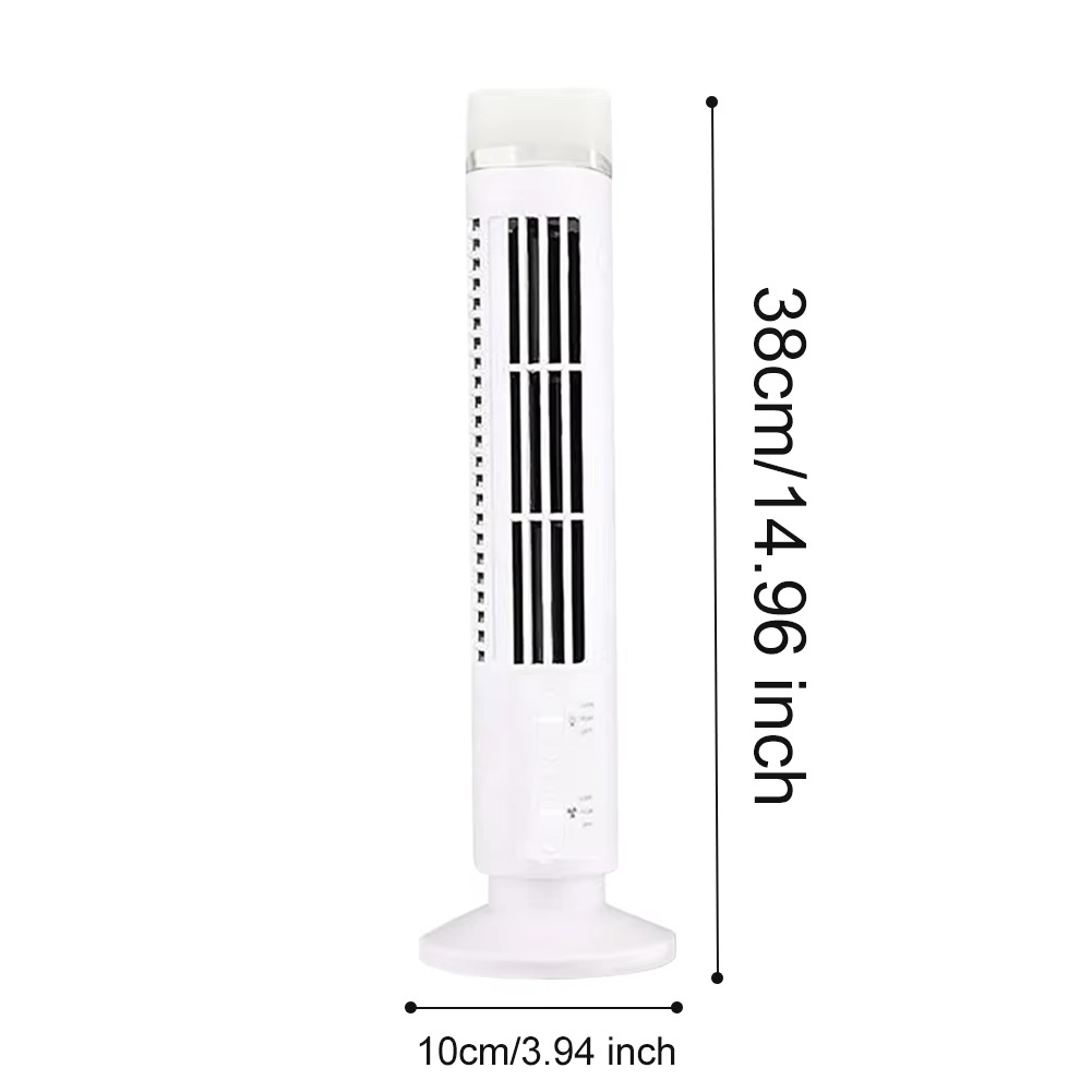 Turmventilator ohne Flügel für den Schreibtisch, tragbarer elektrischer Ventilator