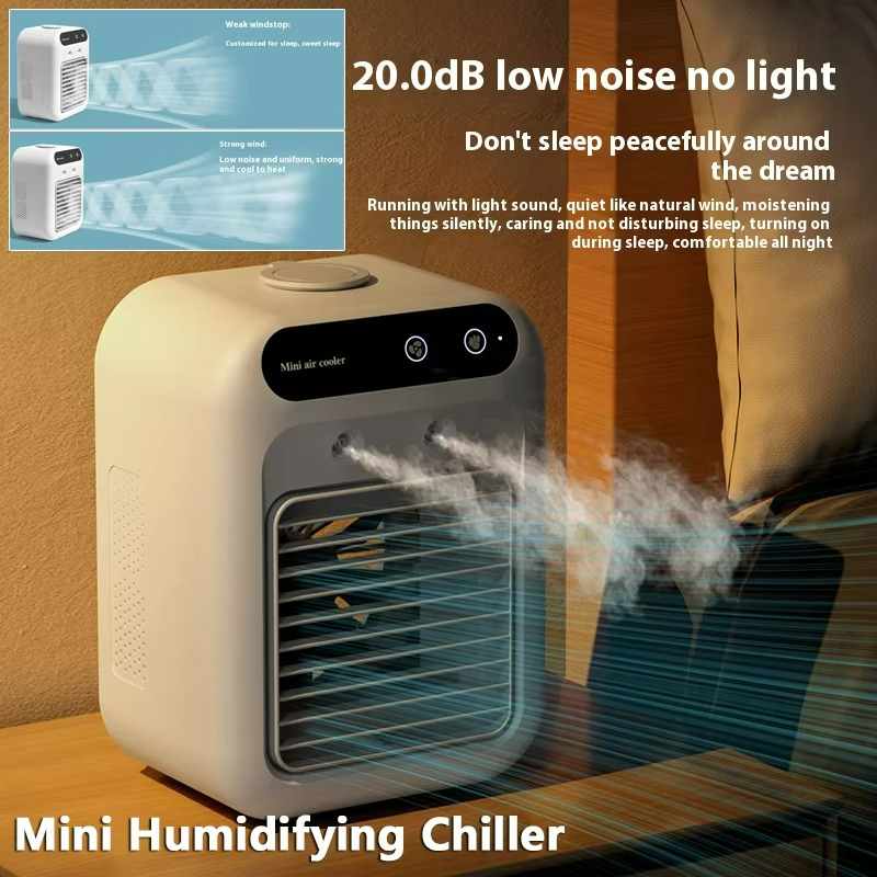 Wiederaufladbare Mini-Klimaanlage Tragbarer Wasser-Kühlventilator