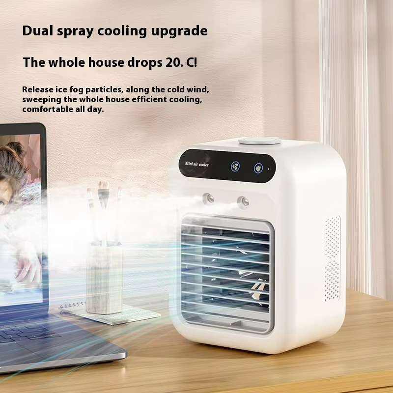 Wiederaufladbare Mini-Klimaanlage Tragbarer Wasser-Kühlventilator