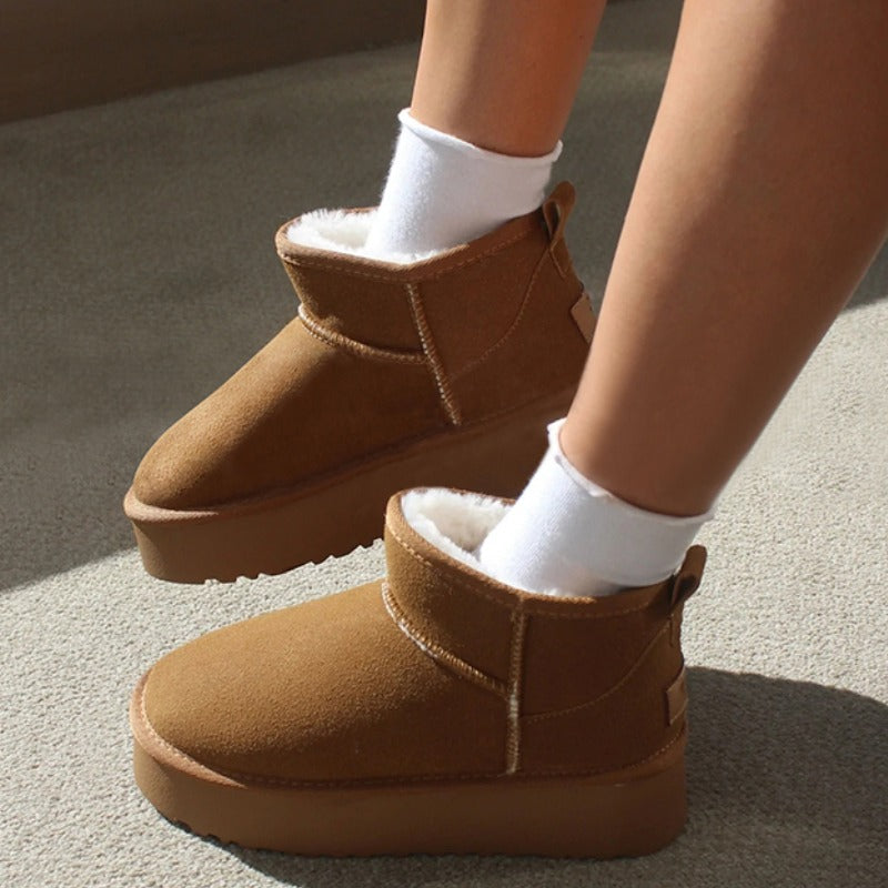 SnugWalk | Insulated Suede Ankle Boots for Cold Weather