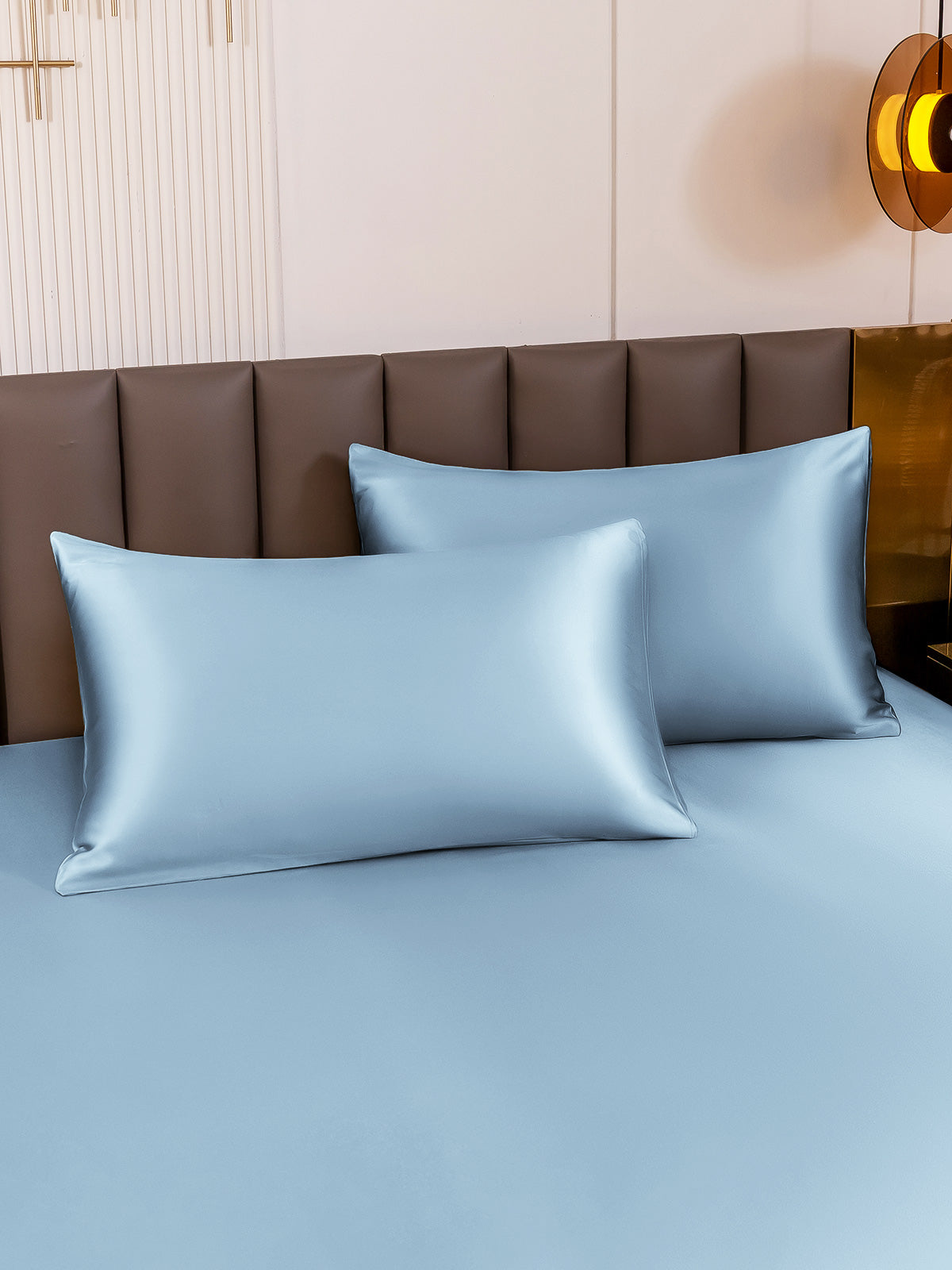 DreamSilk - 2-Pack Mulberry Silk Pillowcases with Hidden Zipper Closure