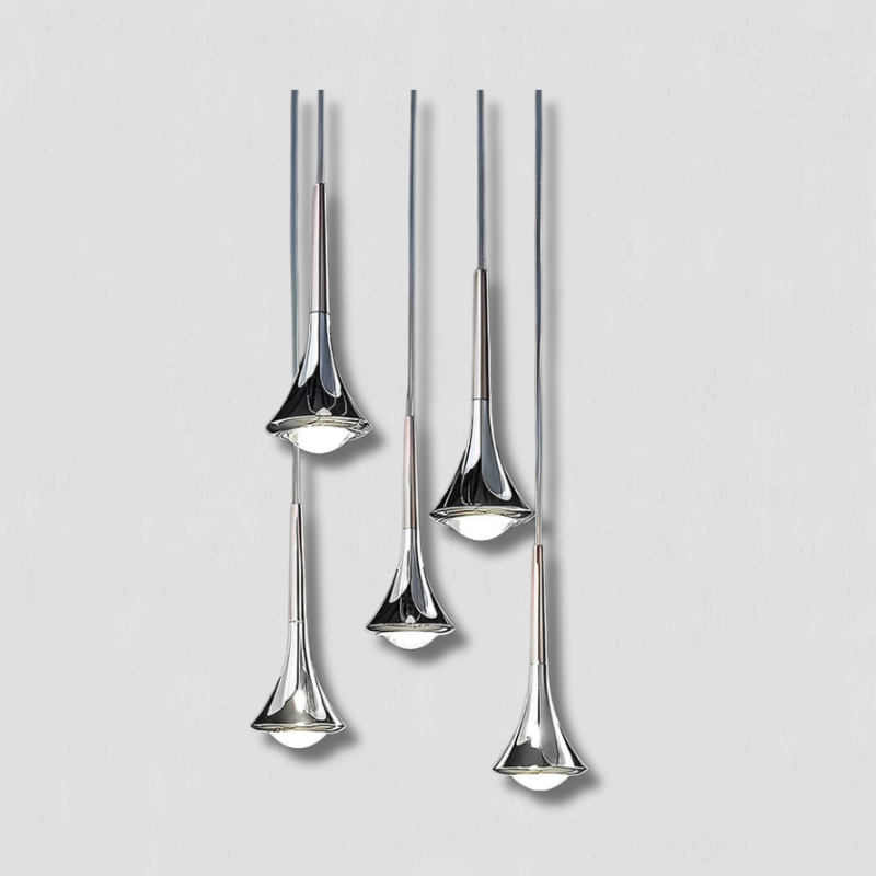 CascadeLight - Water Drop LED Pendant for Staircases