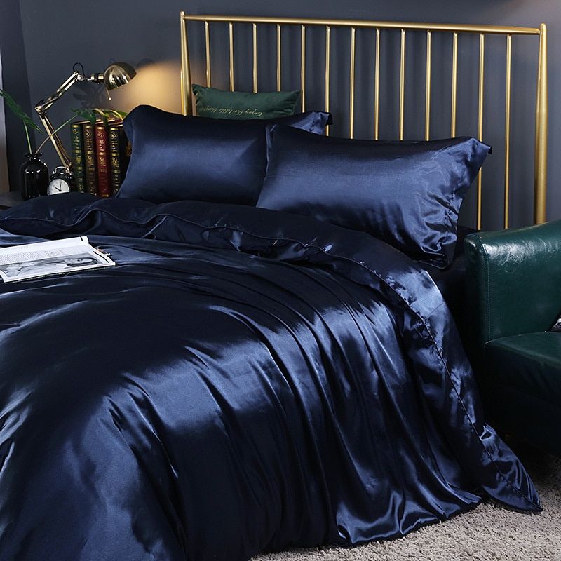 SilkenDream - Luxury 4-Piece Satin Bedding Set