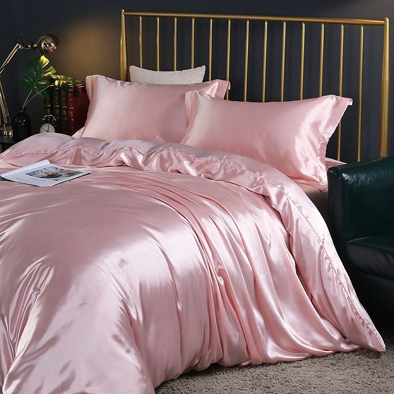 SilkenDream - Luxury 4-Piece Satin Bedding Set