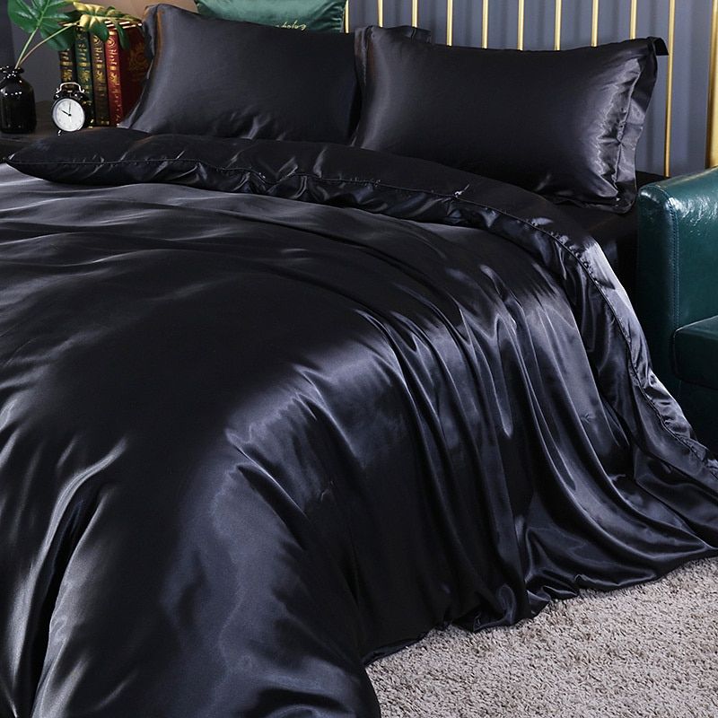 SilkenDream - Luxury 4-Piece Satin Bedding Set