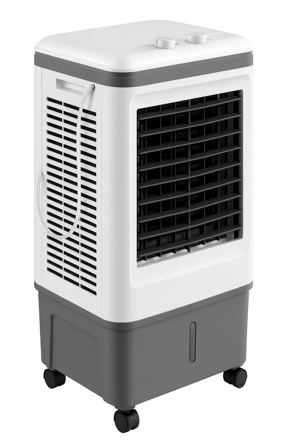 Industrial Evaporative Cooler – 4-in-1 Air Fan with 12-Gallon Water Tank & Easy-Roll Wheels | High Volume Flow | For Workshops & Garages