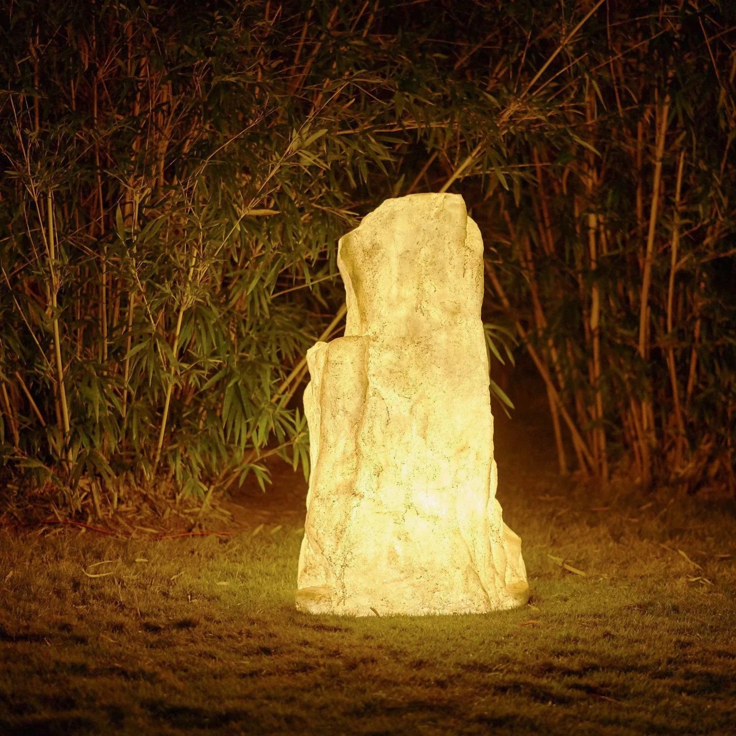 Variant image for Vibrant Stone Solar Garden Lights - Durable Outdoor Landscape Lighting for Pathways and Gardens-3