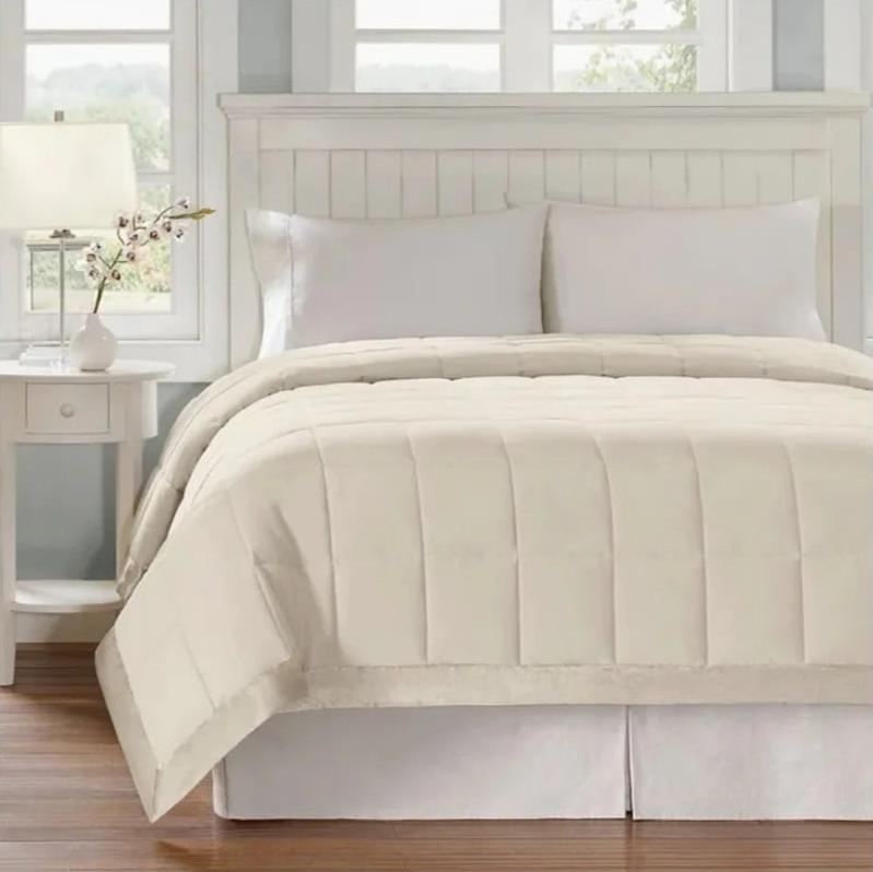 BlueVelvet - Satin Accent Bedspread