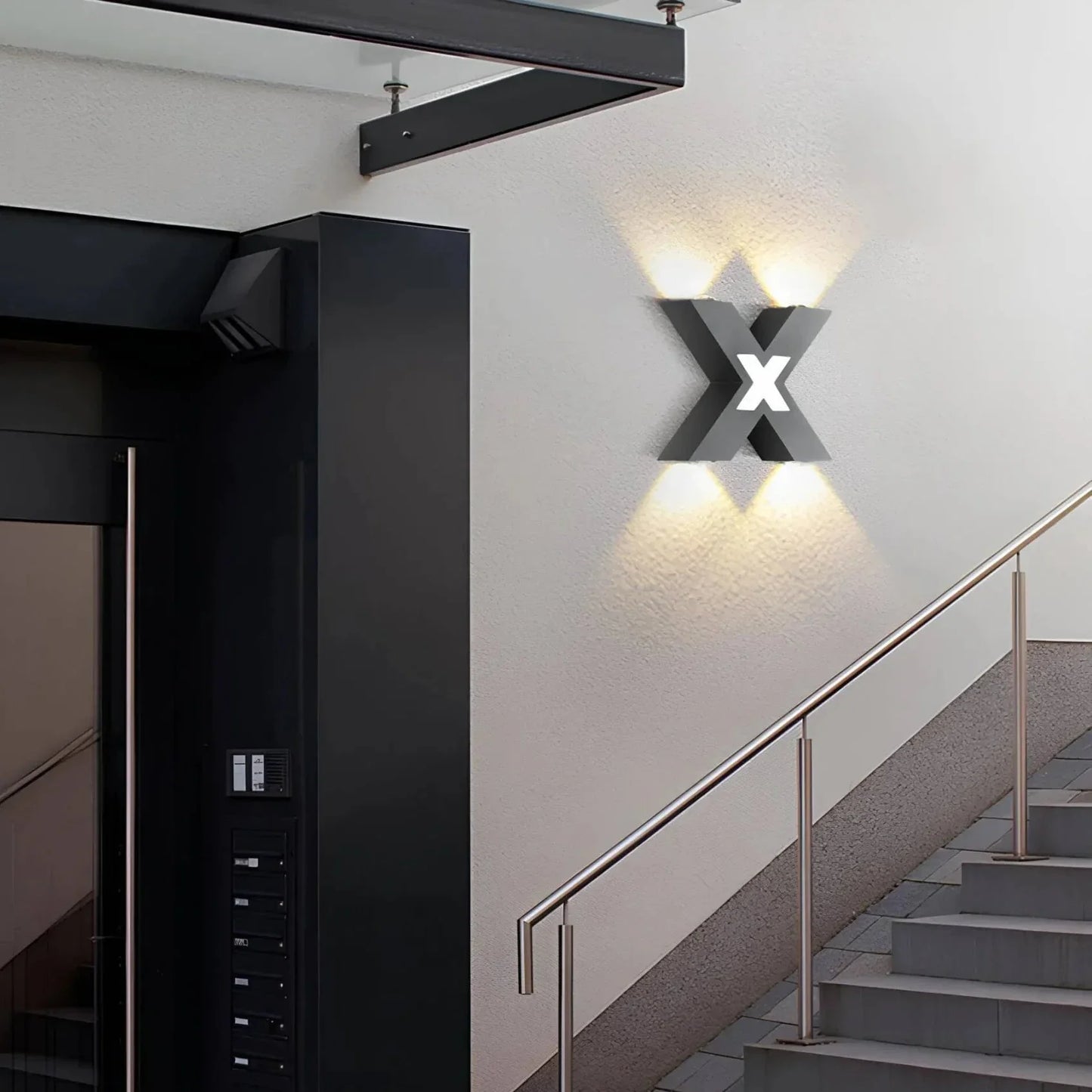 Elegant Modern Outdoor Wall Lamp - Weather Resistant LED Exterior Light-1