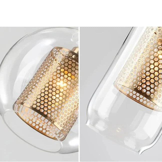 UrbanBeam – Stylish Iron and Glass Hanging Light