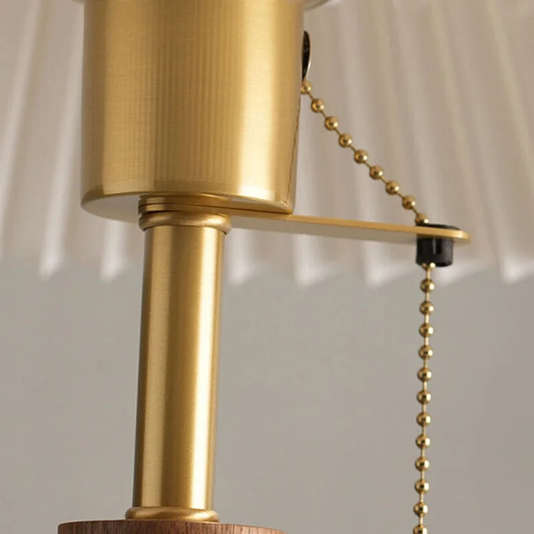 GlowTimber - Classic Wooden Plissé Lamp