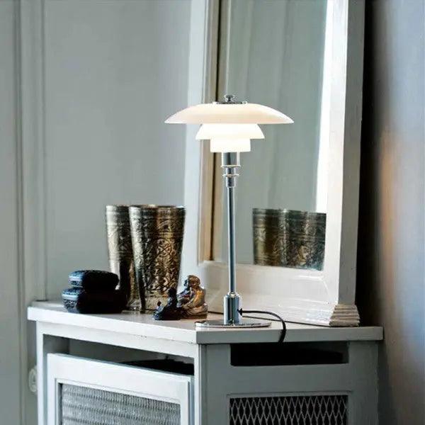 AuraDisk - Stylish Metal Lamp with Low Design