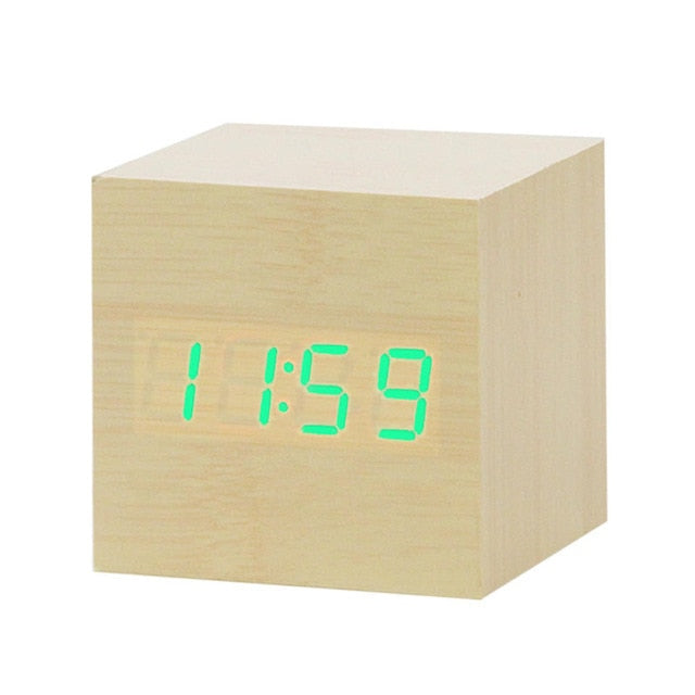 Variant image for Minimalistic Digital LED Alarm Clock with Voice Control – Sleek Design and Clear Display for Effortless Mornings-2
