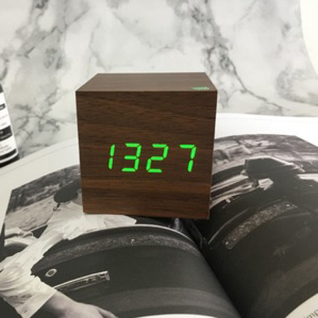 Variant image for Minimalistic Digital LED Alarm Clock with Voice Control – Sleek Design and Clear Display for Effortless Mornings-10