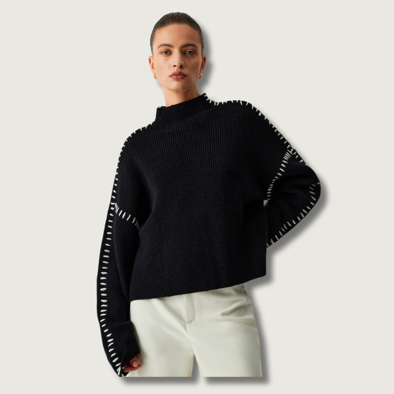WarmAura - Stylish High-Neck Sweater