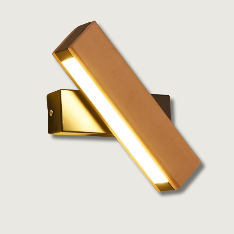 LumeOak - Elegante LED Holz Wandlampe