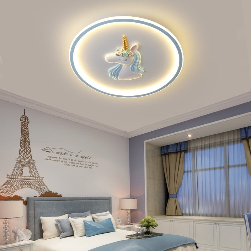 UnicornGlow - Ceiling Lamp with Magical Unicorn Design and Soft Lighting