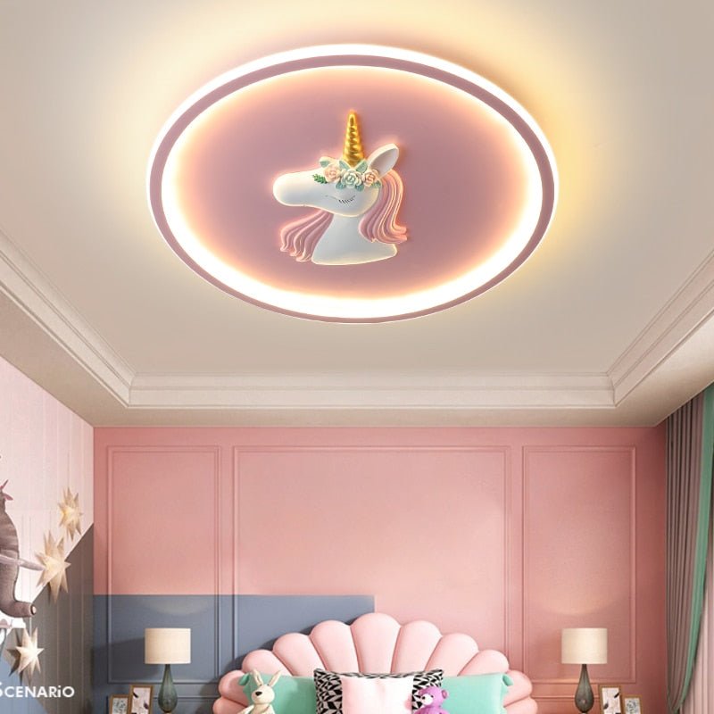 UnicornGlow - Ceiling Lamp with Magical Unicorn Design and Soft Lighting