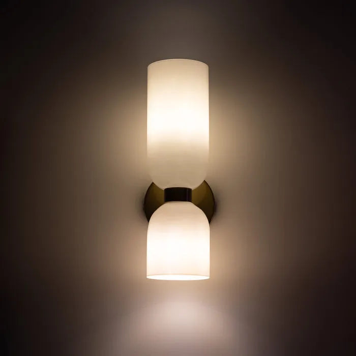 GlassAura – Dual-Layer Wall Lamp