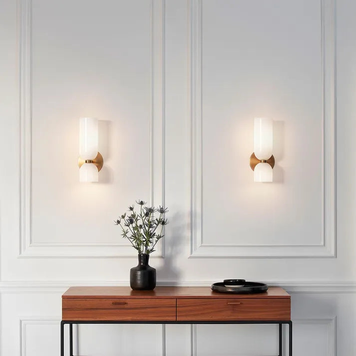 GlassAura – Dual-Layer Wall Lamp