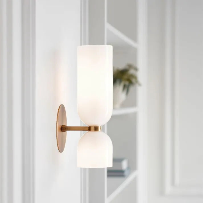 GlassAura – Dual-Layer Wall Lamp