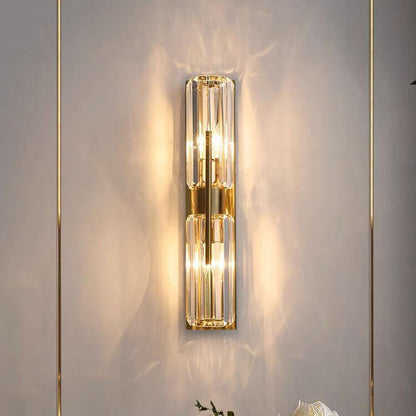 GlamourGlow – Refined Crystal Wall Light