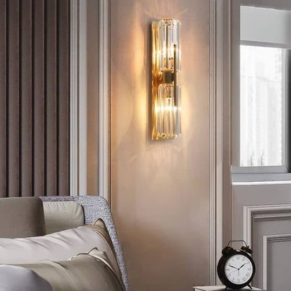 GlamourGlow – Refined Crystal Wall Light