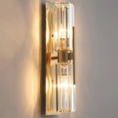 GlamourGlow – Refined Crystal Wall Light