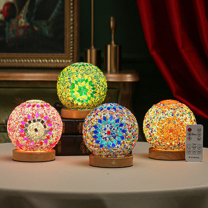 BohoGlow – Modern Bohemian Table Lamp with USB Charging