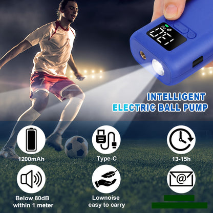 Automatic Electric Ball Pump with 20 PSI Capacity, LED Light for Footballs and Basketballs – Compact and Portable Inflator-3