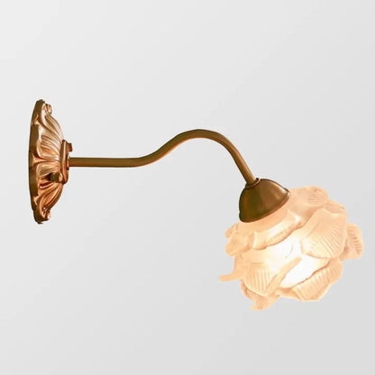 BloomLume – Vintage Flower Glass Wall Light