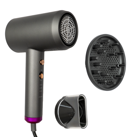 AirFlow Pro - Compact Hair Dryer with Diffuser and Concentrator