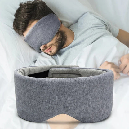 SilkRest Bliss - Luxurious Cotton Silk Sleep Mask for Peaceful Sleep Anywhere