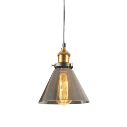GlassHaven – Elegant Industrial Pendant Lamp